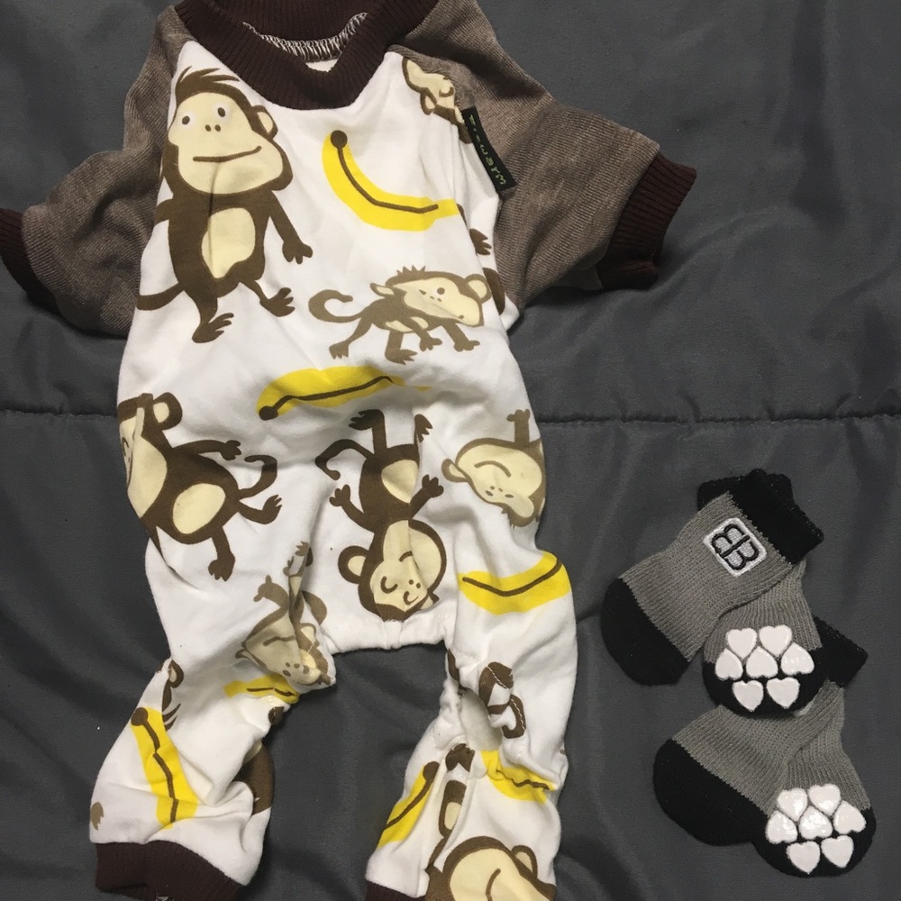 Small Dog PJs and Indoor Socks